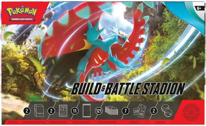 Actual product image Pokémon KP04 Karmesin&Purpur Miraidon EX Build & Battle Stadion *Deutsche Version* (German, Build & Battle Box)