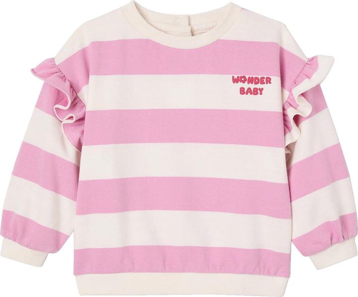 Vertbaudet Mädchen Baby Sweatshirt mit Schriftzug und Recycling-Polyester