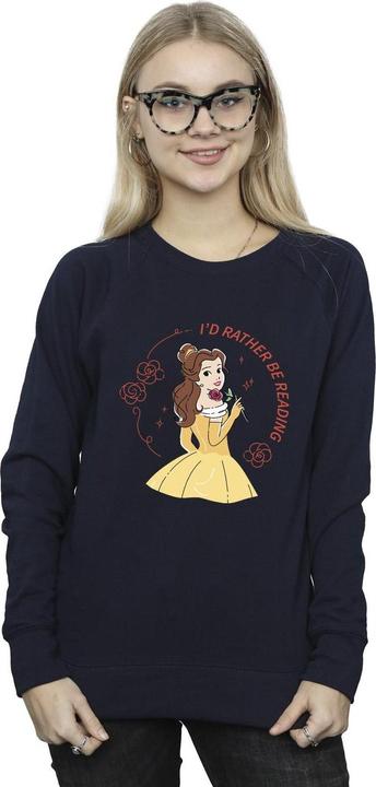 Immagine prodotto Disney Felpa Donna/Ladies Beauty And The Beast I'd Rather Be Reading (S)