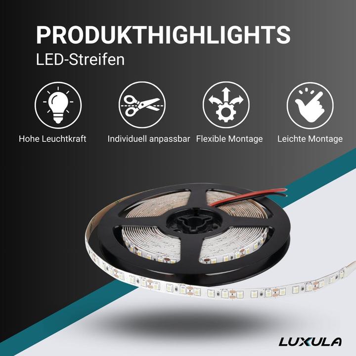 Produktbild Luxula LED-Strip (Neutralweiss, 500 cm, Indoor)