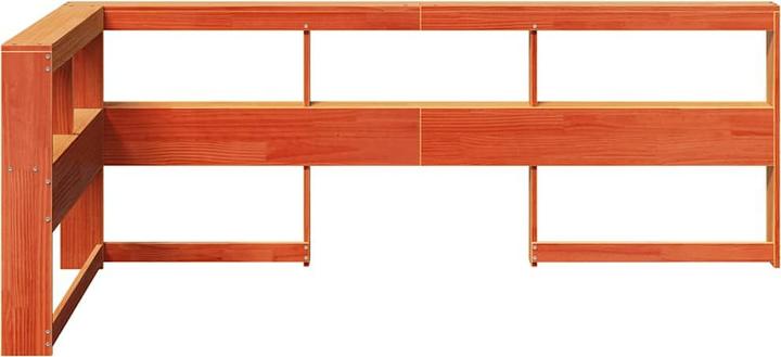 Immagine prodotto VidaXL Testiera con libreria a L in legno massiccio marrone cera da 75 cm