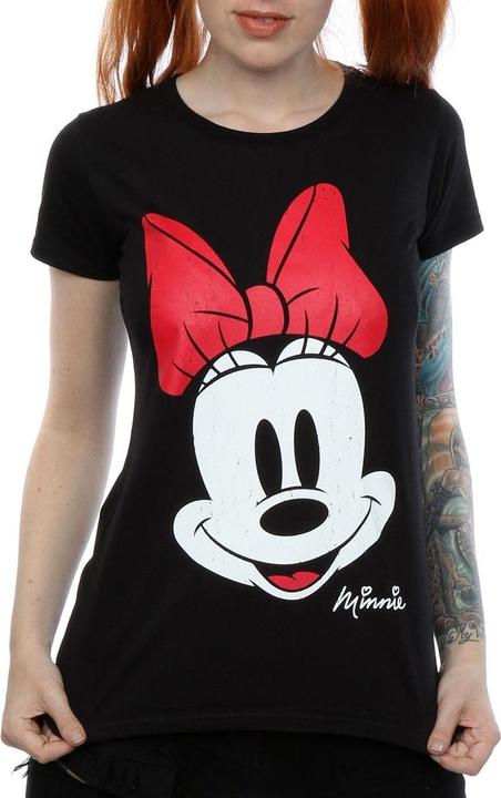 Immagine prodotto Disney Minnie Mouse Distressed Face Maglietta Donna (XS)
