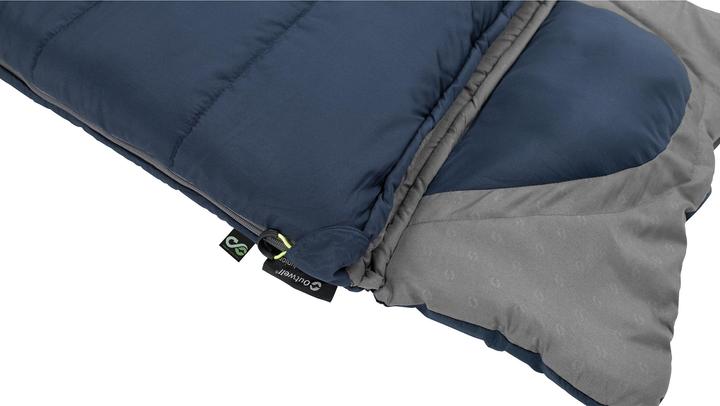 Actual product image Outwell Contour Junior polyester sleeping bag, dark blue (170 cm)