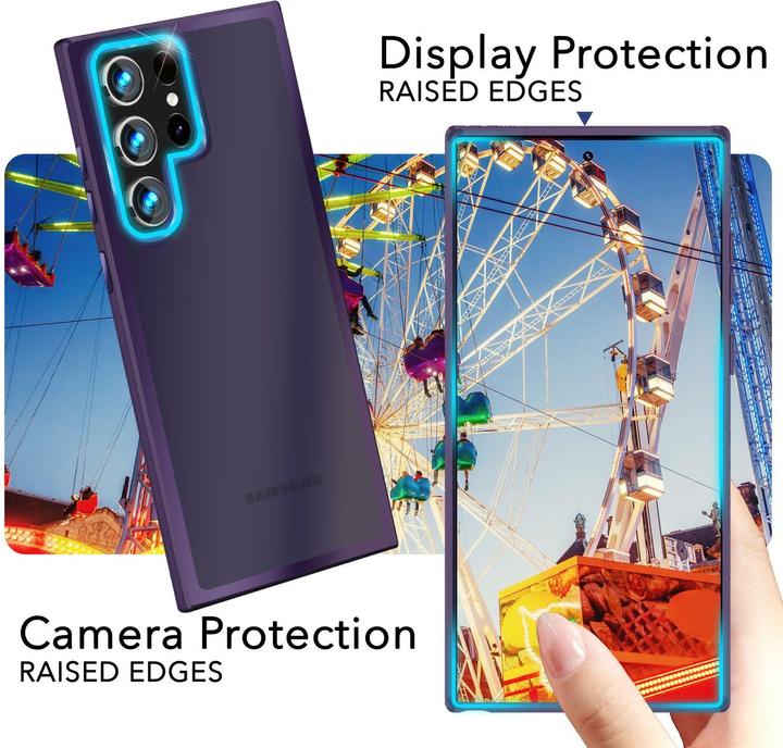 Immagine prodotto Nalia Copertura ibrida semitrasparente con cornice protettiva (Samsung Galaxy S24 Ultra)
