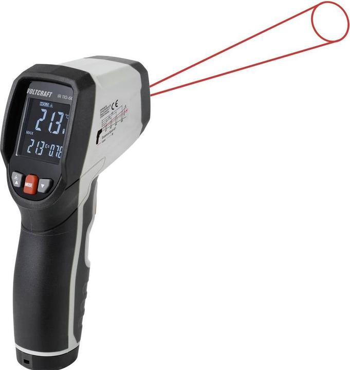Immagine prodotto Voltcraft IR 110-6C Termometro di precisione a infrarossi Ottica 6:1 0 - 110 °C