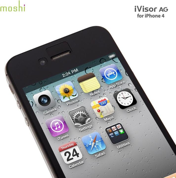 Immagine prodotto Moshi Protettore di schermo iVisor AG per iPhone 4/4S (1 Pezzo/i, Apple iPhone 4, Apple iPhone 4s)