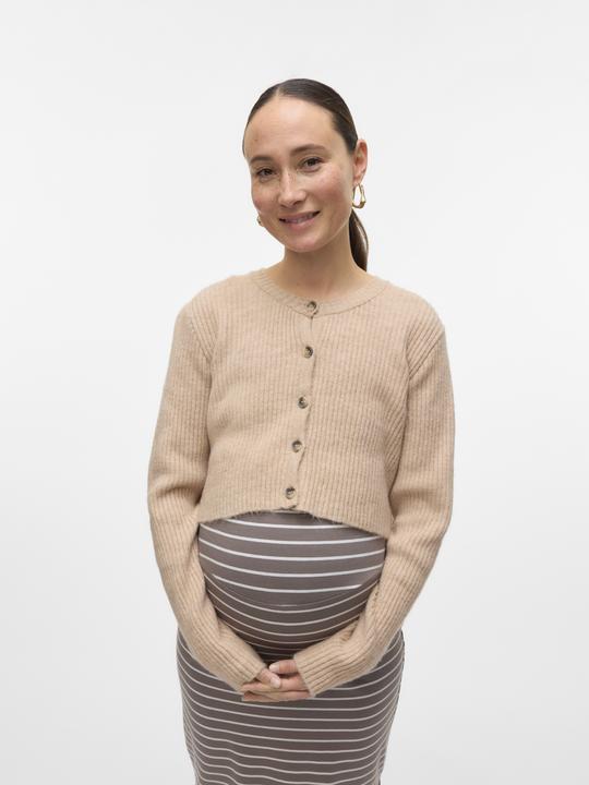 Image du produit Mamalicious Normal geschnitten Rundhals Strickjacke Strickjacke (L)