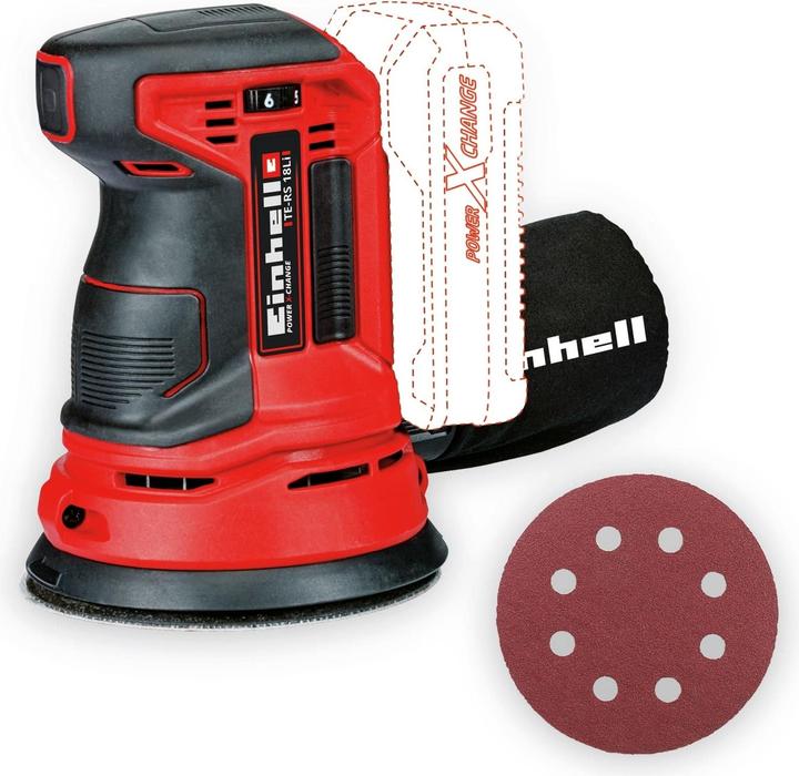 Actual product image Einhell TE-RS 18 Li cordless random orbital sander kit (1x 4.0 Ah)