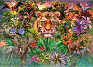 Immagine prodotto Ravensburger Puzzle 1000 Tiger im Garten (1000 pezzi)