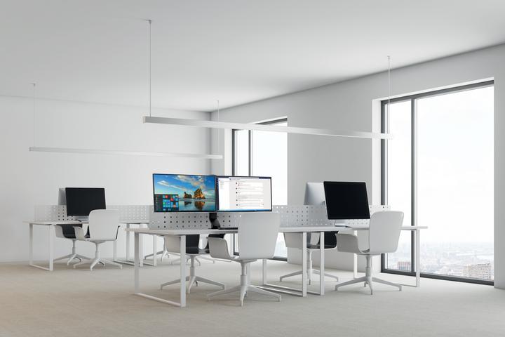 Image du produit Kensington Le bras de surveillance 2TFT permet de gagner de l'espace (Tables, 27.01")