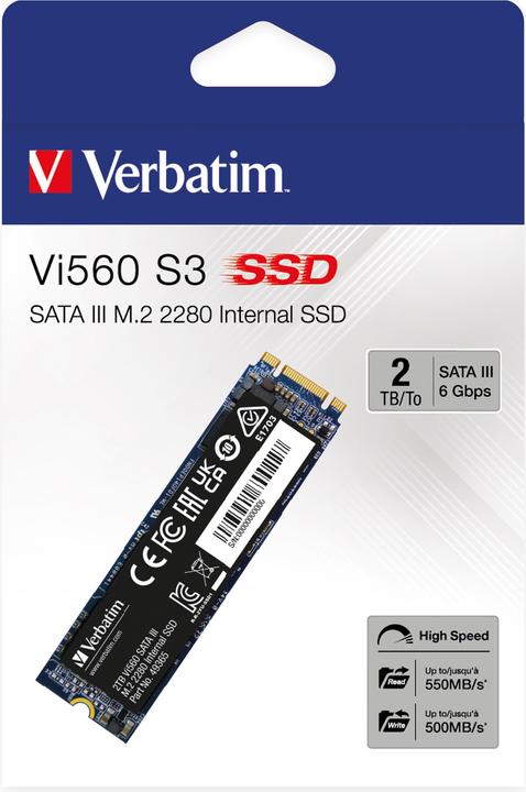 Actual product image Verbatim Vi560 (2000 GB, M.2 2280)