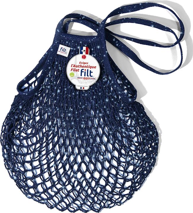 Image du produit Filt - Einkaufsnetz mit langem Griff navy glitter