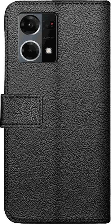 Actual product image Just in Case Pu-Leather Book Cover Black OPPO Reno7 (Oppo Reno 7)