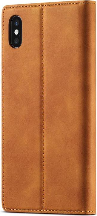 Produktbild Cover-Discount iPhone Xs / X - Stand Flip Case Hülle braun (Apple iPhone XS)