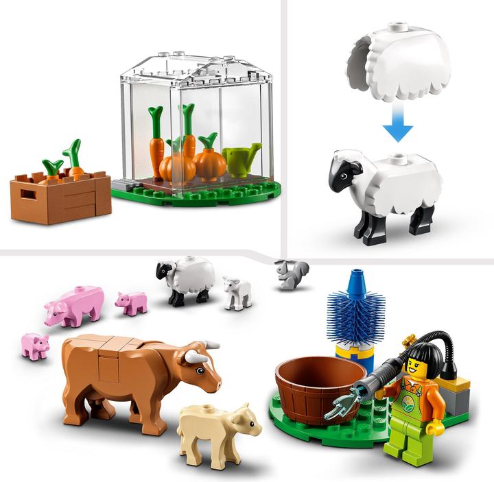 Produktbild LEGO Bauernhof mit Tieren (60346, LEGO City)