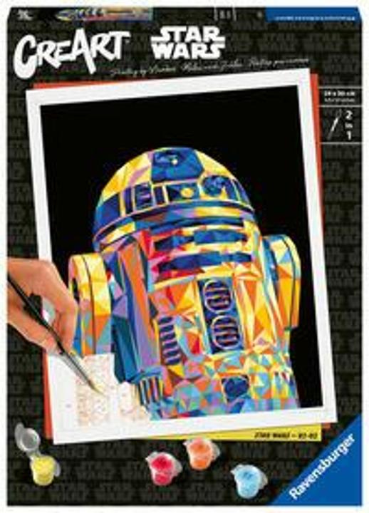 Actual product image Ravensburger CreArt - Painting by numbers - Star Wars - R2-D2