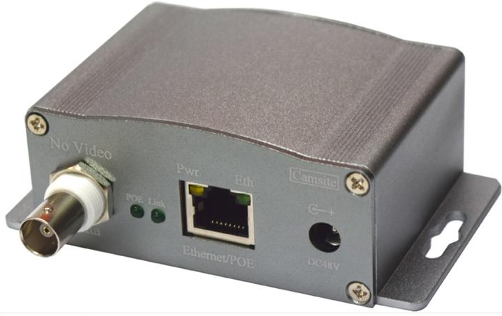 Actual product image Wantec 2wIP-E-S-TW Adapter with RJ45 switch side