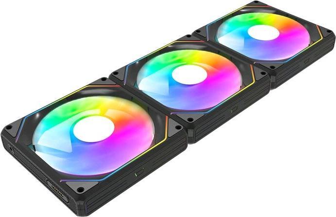 Actual product image Darkflash Tech Darkflash Gauss G24 3-in-1 computer fans (black) (120 mm, 3 x)