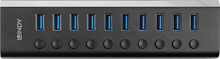 Immagine prodotto Lindy Hub USB 3.0 a 10 porte con interruttori On/Off Collega fino a 10 dispositivi USB (USB-C, 10 Porti)