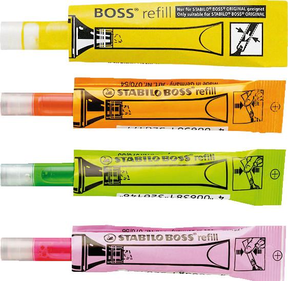 Actual product image STABILO BOSS ORIGINAL Refill (Neon orange, 5 mm, 1 x)