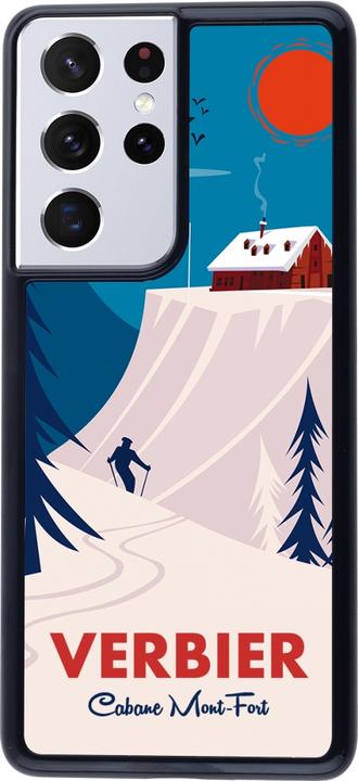 Actual product image PhoneLook Cover Verbier Cabane Mont-Fort (Samsung Galaxy S21 Ultra 5G)