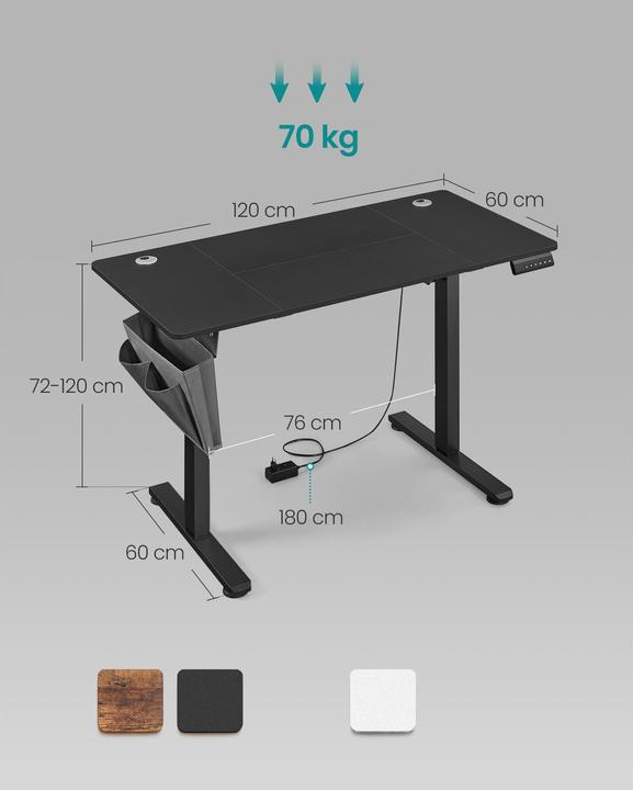 Actual product image Songmics Stehtisch (120 x 60 x 72 cm)