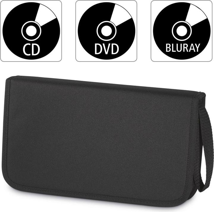 Produktbild Hama CD-/DVD-/Blu-ray-Tasche 64, Schwarz