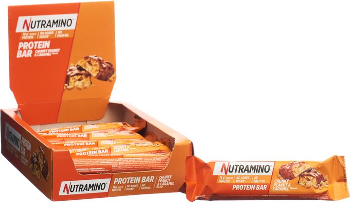 Produktbild Nutramino Proteinbar Chunky Peanut & Caramel (Chunky Peanut & Caramel, 1 Stk., 760 g)