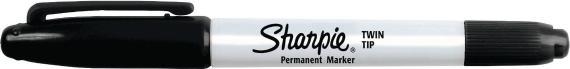 Produktbild Sharpie Marker Twin Tip Extra Fein + Fein (Schwarz, 1 mm, 1 x)