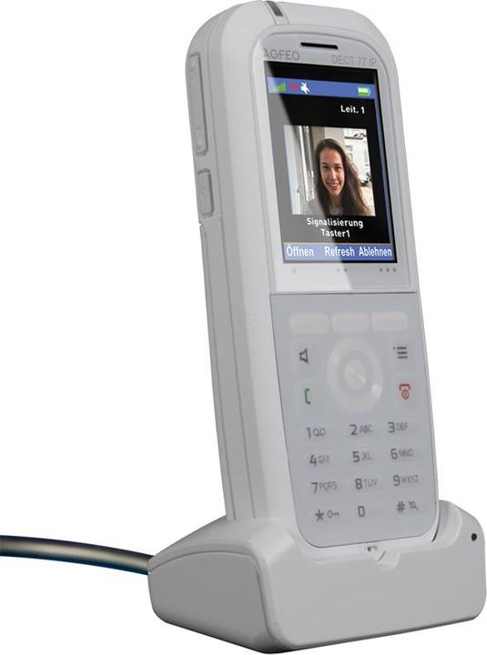 Produktbild Agfeo DECT 78 IP - IP-Telefon - Grau - Kabelloses Mobilteil - Tisch/Bank - IP65 - 249
