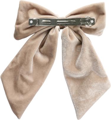 Immagine prodotto Trisa Fermaglio alla moda con fiocco di velluto Beige, rosa 2 pezzi