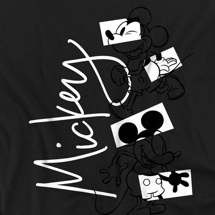 Actual product image Disney Unisex Adult Mickey Mouse Geometric Shapes T-Shirt (M)