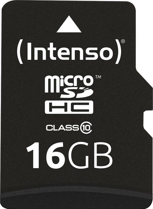 Actual product image Intenso microSD Class 10 (16 GB, microSDHC, U1)