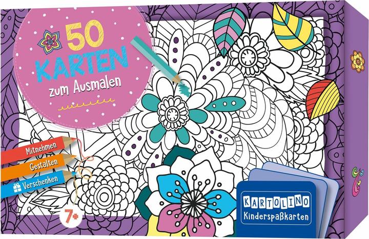 Produktbild 50 Karten zum Ausmalen - Kreative Muste