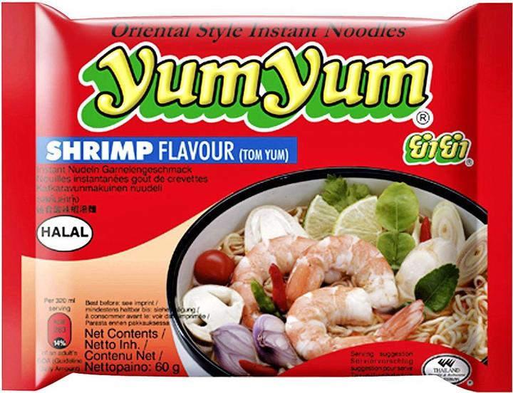 Image du produit YumYum Noodles instantanées Yum Yum à la saveur de crevette (60 g)