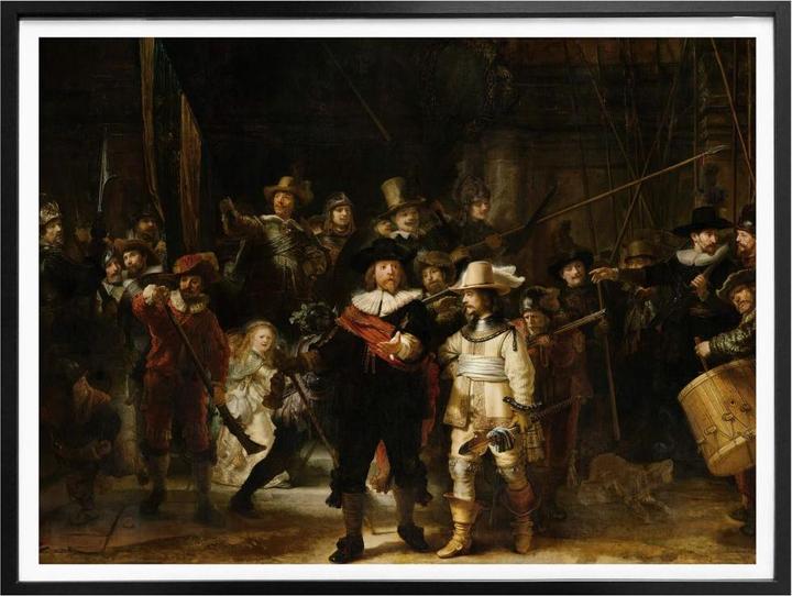 Image du produit Trenddeko Rembrandt - La Ronde de nuit (50 x 40 cm)