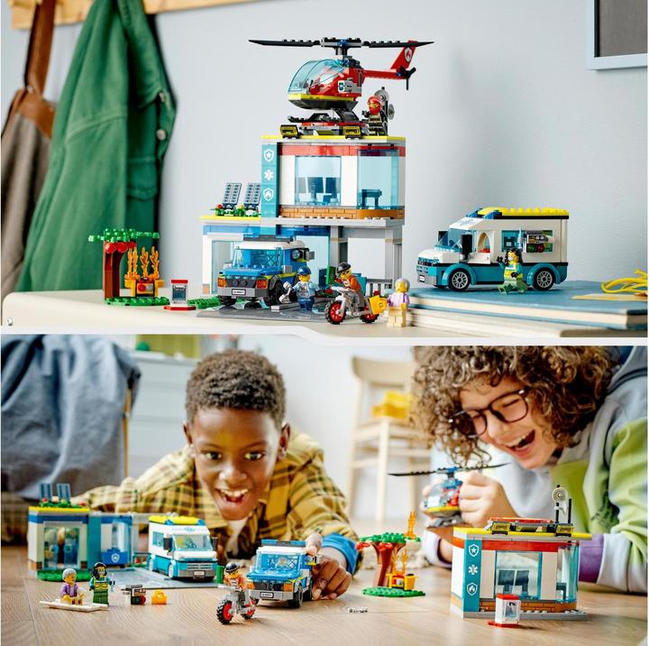 Immagine prodotto LEGO 60371 Sede del veicolo di soccorso (60371, LEGO City)