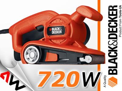 Immagine prodotto Black & Decker Levigatrice a nastro 720W KA86, 75mm x 457mm (Smerigliatrice, 720 W)