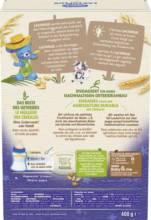 Valori nutrizionali e ingredienti Nestlé Pigiama Lactoplus (400 g)