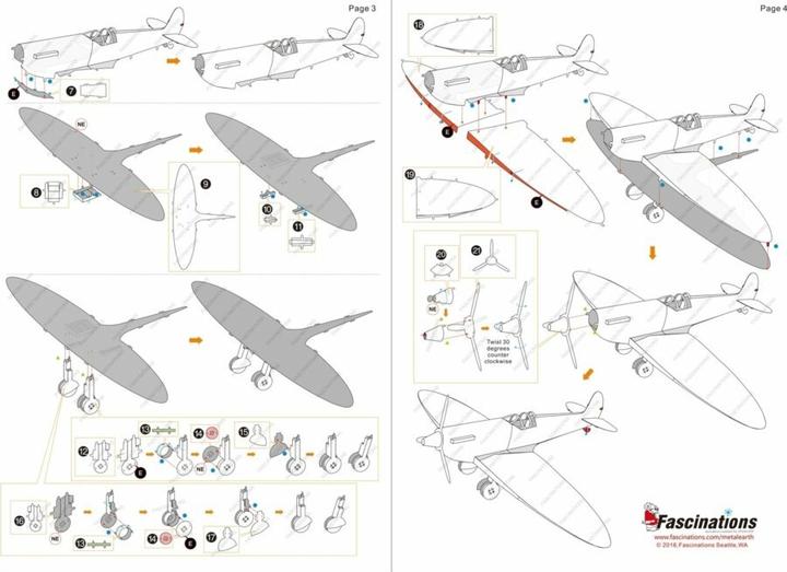 Produktbild Metal Earth Supermarine Spitfire