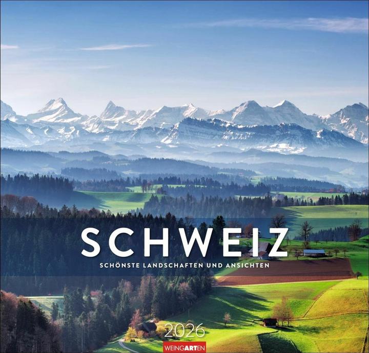 Produktbild Schweiz Kalender 2026 - Schönste Landschaften und Ansichten (48 x 46 cm, Deutsch)