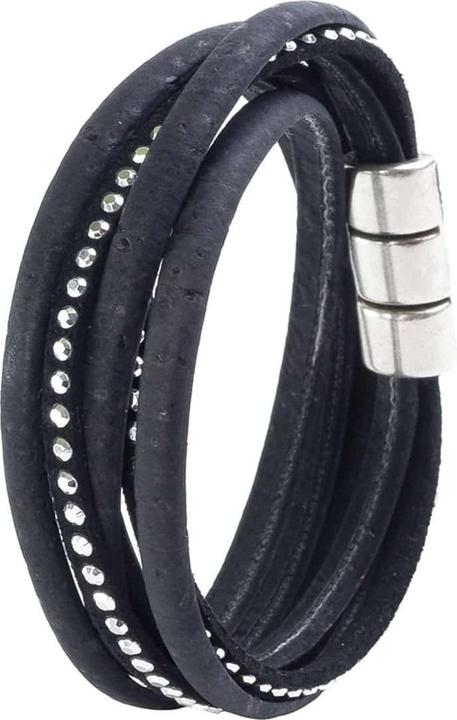 Image du produit Artelusa Bracelet "Preto Prata (20 cm, Liège)
