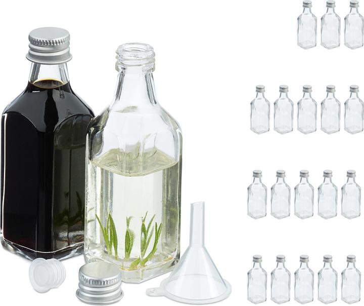 Relaxdays Bottiglie-in-vetro (20 Pcs., 0.05 l)
