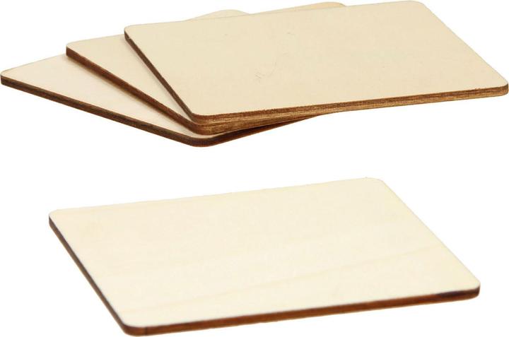 Productafbeelding Lobbes Houten onderzetters, 4 stuks. (4 x, Glazen onderzetter)