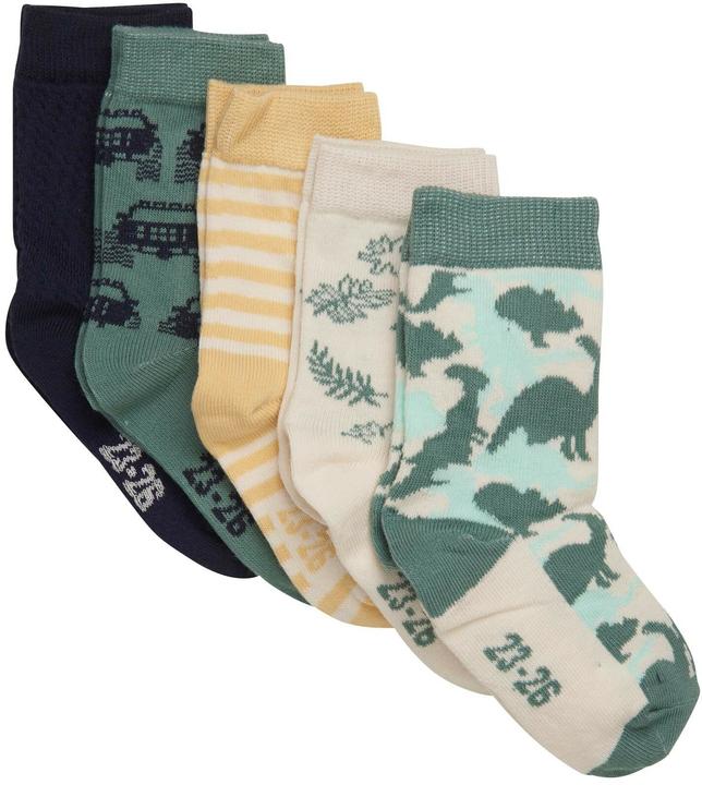 Minymo Socken bedruckt 5er Set Oil Blue Gr. 31-34 (5er Pack, 31 - 34)