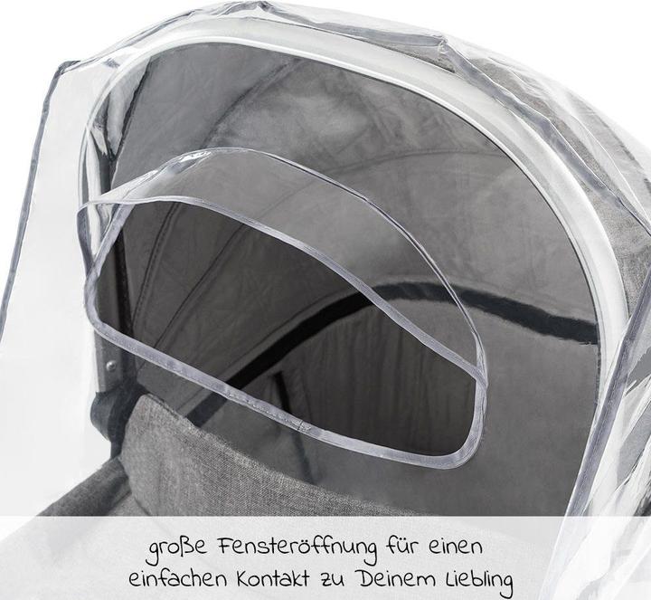 Actual product image Zamboo Regenschutz Universal Regenschutz für Kinderwagen (Babywannen oder