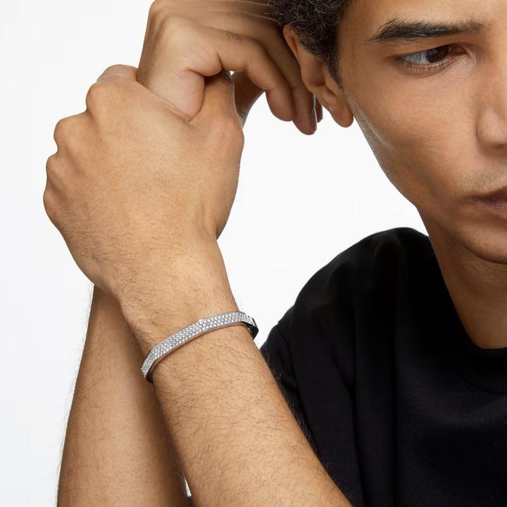 Immagine prodotto Swarovski Bangle Dextera a forma di ottagono bianco (6 cm, Metallo Swarovski)