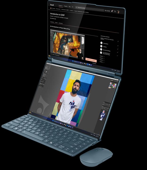 Immagine prodotto Lenovo Yoga Book 9 (14", Intel Core Ultra 7 255H, 32 GB, 1000 GB, DE)