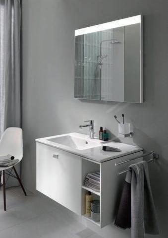 Immagine prodotto Duravit Lavabo ME by Starck m ÜL m HLB 830x490mm 1 HL Be left bianco (490 mm, 830 mm)