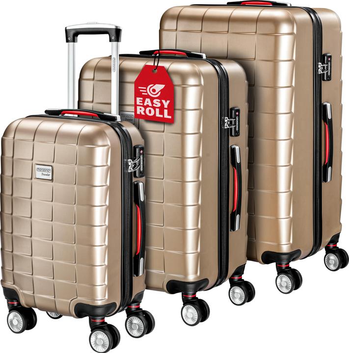 Actual product image Monzana Set of 3 suitcases (105 l, M (50 - 90l), L (90 - 115l), XL (from 140l))
